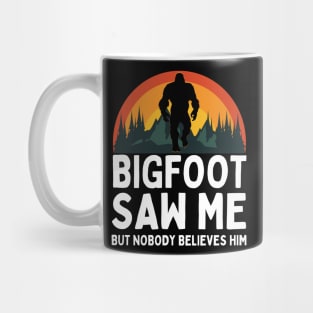 Vintage Bigfoot Saw Me Funny Sasquatch Believer Mug